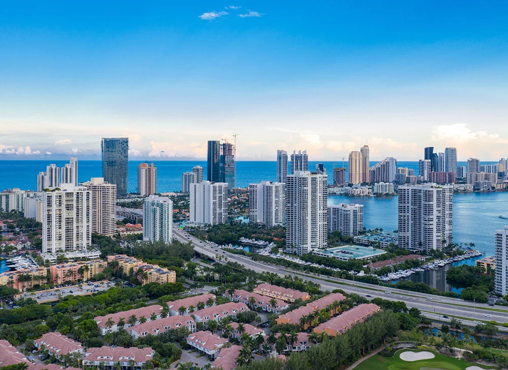 Aventura City Skyline and view of the water. - Out of Town in Aventura, FL